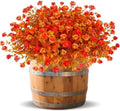 12 Bundles Artificial Fall Flowers for Outdoors Thanksgiving Decorations by TURNMEON