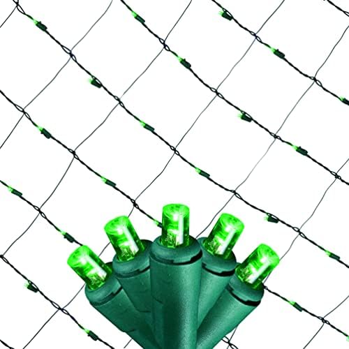 Christmas Light Net – 150 LED Green Mesh Lights - 4 ft x 6 ft – Outdoor/Indoor – Net Lights for Bushes, Hedges or Trees - Image 3