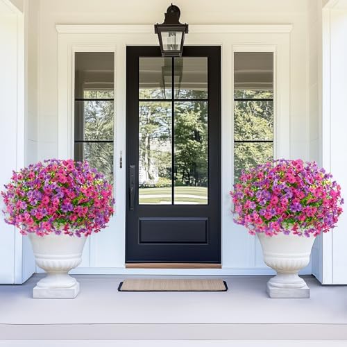 Yastouay 24 Bundles Artificial Flowers for Outdoors Decoration UV Resistant - Image 5