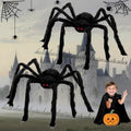 Giant Spider 2.95 Ft, 2 Packs Halloween Decorations Fake Halloween Decor Spiders Large, Furry Spiders for Outdoor Indoor Yard Home Costumes Party Home Décor by Unknown