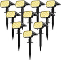 WELALO Solar Lights Outdoor, IP68 Waterproof, 65 LED, Warm White, 10 Pack by WELALO
