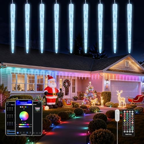Brightown Smart Icicle Lights for Outside - Color Changing Christmas Lights by Brightown