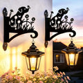 VOOKRY Solar Wall Lanterns Outdoor, Waterproof 2 Pack Hanging Lights with Dog Hooks, Wall Mount Sconce with 3 Solar Panels for Patio Porch Yard Garden Decor, Dusk to Dawn 2700K Warm White by VOOKRY