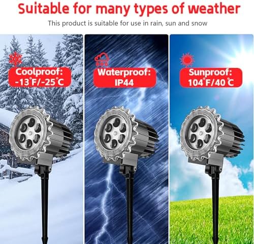 Halloween Projector Lights Outdoor Indoor - 3D Dynamic Red & Green Skull Ghost Skeleton Projector Decorations Lights, Waterproof Halloween Party Light for Window, Garden, Ground, Roof,Halloween Decor - Image 5