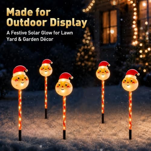 Solar Christmas Lights Outdoor, Yard Decor for Garden, Lawn and Pathway - Image 2