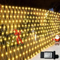 510 LED Christmas Net Lights, 28ft x 5ft Mesh Lights Outdoor Clear Wire 8 modes, Waterproof Connectable String Lights Plug in for Xmas Tree Bushes Garden Holiday Party Decorations - Warm White by Lovelite