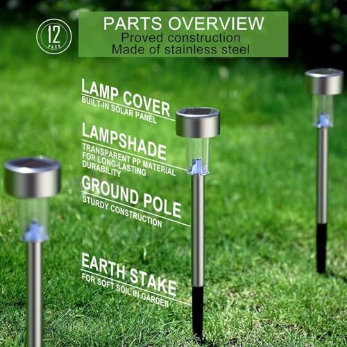 Solar Lights Outdoor Waterproof, Solar Garden Lights, Multicolor, 16Pack - Image 2