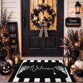 Tinideya 2 Pcs Halloween Door Mats Outdoor Layered Skull Welcome Mat by Tinideya