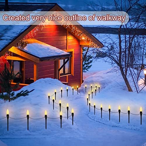 12 Inches Christmas Light Stakes Universal Yard Lawn Holiday Light Stakes C7 C9 String Lights Ground Stakes for Christmas Outdoor Lights Holders on Yards, Driveways, Pathways (200, Green) - Image 2