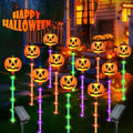 12 Pack Solar Pumpkin Lights Outdoor Waterproof for Halloween Decorations by SANJICHA