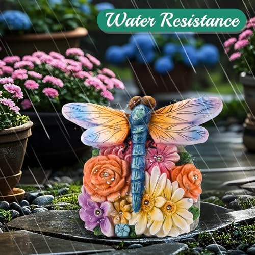 Linkax Dragonfly Statues Solar Garden Decor, Christmas Gift for Grandma Mom - Image 6