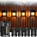 Solar Fence Lights, Upgrade Solar Deck Lights, Waterproof Solar Outdoor Lights for Wall Yard Post,Steps, Easy-to-Install by DOESLAG