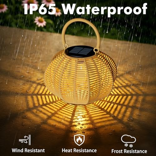 Solar Lanterns Outdoor Waterproof, Solar Pumpkin Lanterns 4 Pack - Image 5