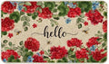 Spring Geranium Floral Door Mat Flowers Doormat Indoor Outdoor Entrance Outdoor Rug Low-Profile Floor Rug Non Slip Spring Summer Decor Rubber Mats for Home Decoration 17x29Inch by Unknown