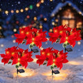 Solar Christmas Flower Lights-IP65 Waterproof XS Pathway Lights,4 Packs by Ularoom