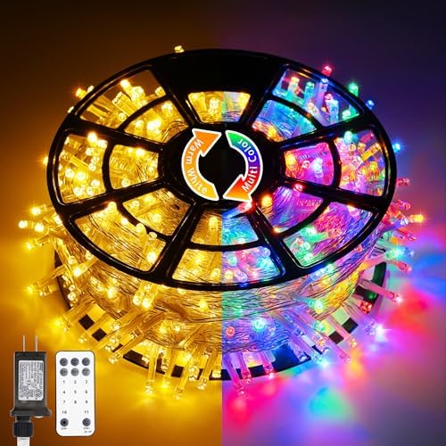 JMEXSUSS 168FT 600 LED Color Changing Christmas Lights Outdoor Plug in by JMEXSUSS