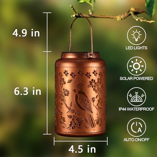 Bird Solar Lanterns Outdoor Waterproof Garden Decor Gifts for Women - Image 4