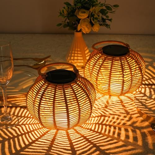 Solar Lanterns Outdoor Waterproof, Solar Pumpkin Lanterns 2 Pack - Image 5