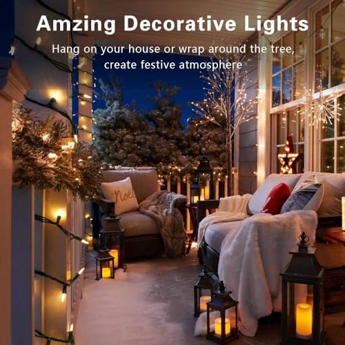 BrizLabs Clear Christmas Lights, 50 Count Warm White Incandescent Lights - Image 6