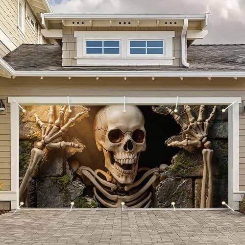 16x7FT Halloween Garage Door Banner Large Hanging Backdrop Decor - Image 6