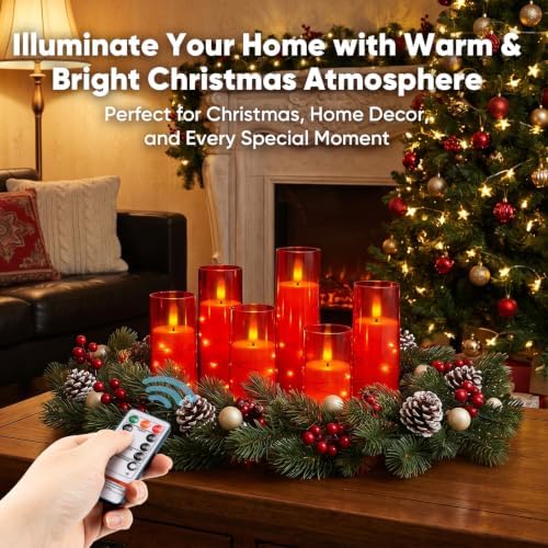 Raycare 18 Pcs Flameless Battery Operated Pillar Candles with Remote Timer - Image 2