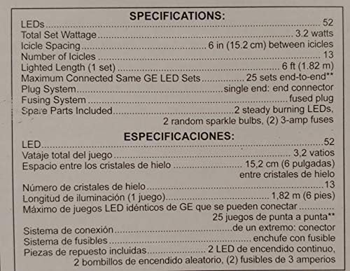 13 ct LED Ice Crystal Icicle Set - Image 3