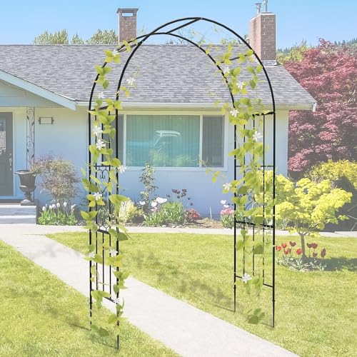 Garden Arch - 87"(H)*47"(L), Rust-Resistant and Sturdy Metal Garden Arbor, Trellis for Climbing Plants Outdoor, Use for Backyard, Patio, Lawn and Wedding Decorations（20MM Pipe） - Image 7