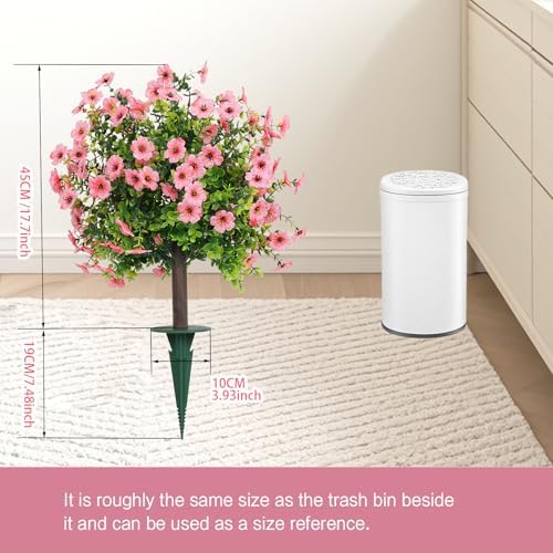 Artificial Shrubs for Outdoors 2‑Pack Pink Garden Yard - Image 6