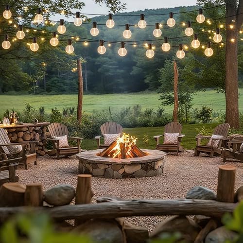 100FT Outdoor LED String Lights with 50+2 Shatterproof G40 Vintage Bulbs,Shatterproof &Waterproof Patio Lights for Porch, Deck, Garden, Backyard, Balcony - 2700K Warm White - Image 6