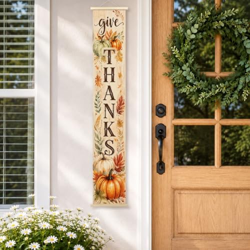 Thanksgiving Fall Porch Door Banner Wall Decorations 8x47 - Image 2