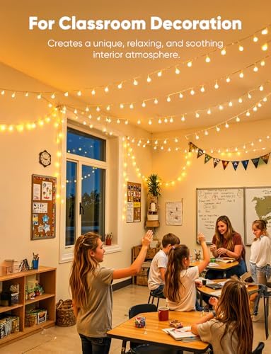 Minetom Globe String Lights, 33 Feet 100 Led Fairy Lights Plug in - Image 6