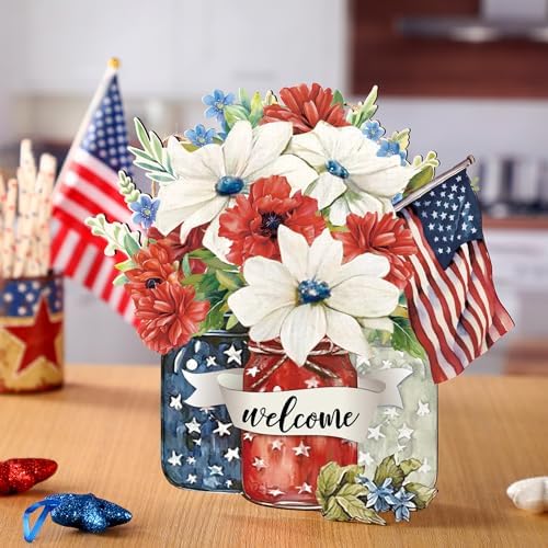 Spiareal Star Fall Porch Decor, Wooden Welcome Sign - Image 4