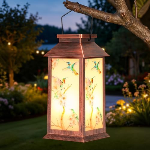 OxyLED Hummingbird Solar Lantern Outdoor Waterproof Hummingbird Solar Light by OxyLED