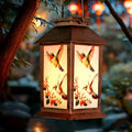 Hummingbird Outdoor Lantern House -Waterproof Hanging Solar Lanterns for Outdoor Patio, Porch, and Garden Decorfor Nature Lovers,Shaped Hummingbird with Lantern Design by ShangTianFeng