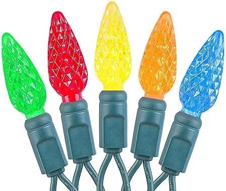 Novelty Lights 24 Feet 70 LED Multicolor C6 Strawberry Christmas Lights - Image 3