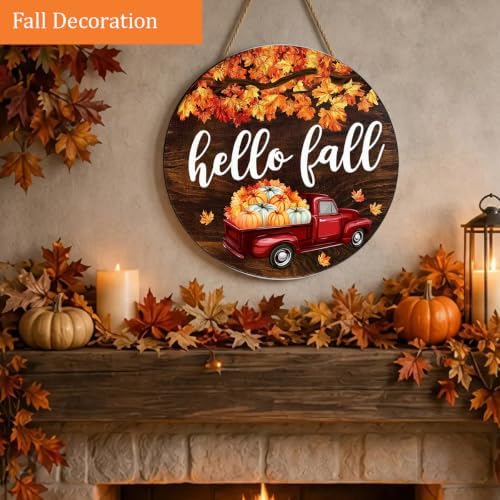 Fall Decorations Wooden Hanging Sign for Home, Fall Pumpkin Sign for Autumn - Image 6