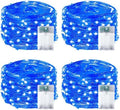 4 Pack Fairy Lights Battery Operated with Timer Christmas Fairy Light Blue by EXF