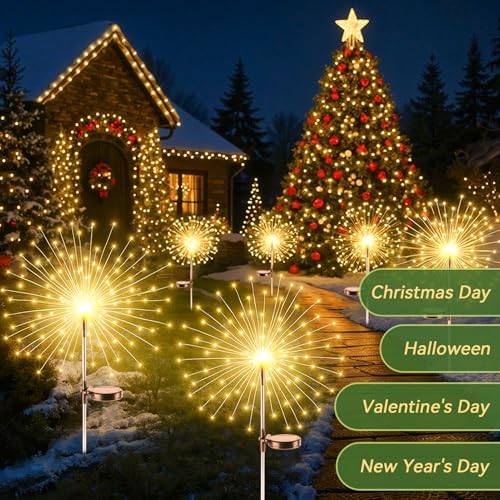 Dream Master Solar Firework Lights Outdoor, 2 Pack - Image 7