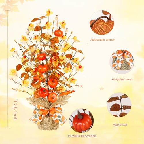 Joyhalo 2 Pack Lighted Christmas Tree Tabletop with LED Battery Operated - Image 2