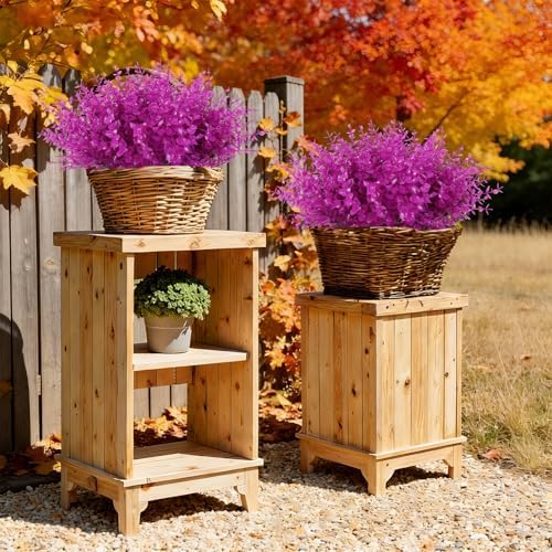 RECUTMS Fake Outdoor UV Resistant Plants Artificial Boxwood Plants Springs - Image 7