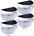 KBP Solar Fence Lights Outdoor Decorative Garden Lights Waterproof Wall Lights for Patio, Yard, Stairway (White) by Srinlon