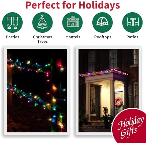 LAMPHOME Easter String Lights,Super-Bright Extendable 100 Count 19.6FT White Wire Mini Pastel Fairy Lights, 120V UL Certified for Garden Patio Holiday Party Outdoor Indoor Decoration, Multicolor - Image 7