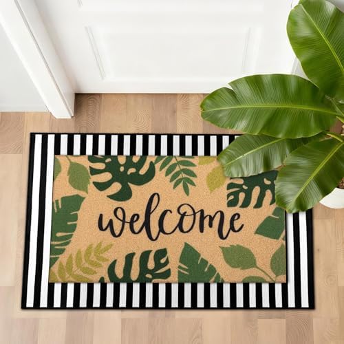 Tinideya 2 23.6 X 35.4 Inches Tropical Leaves Brown Green - Image 6