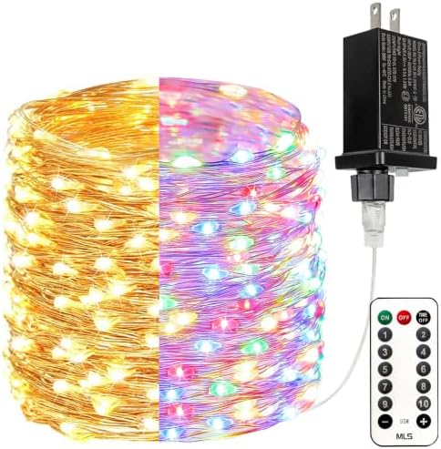 66FT 200 LED Fairy Lights with Remote, Plug in Twinkle Light Outdoor Indoor by BHCLIGHT