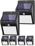 6 Pack Outdoor Solar Motion Lights - 3 Modes/100LED Wireless, IP65 Waterproof Solar Security Lights with Motion Sensor for Front Door, Backyard, Garage, Deck by kolpop