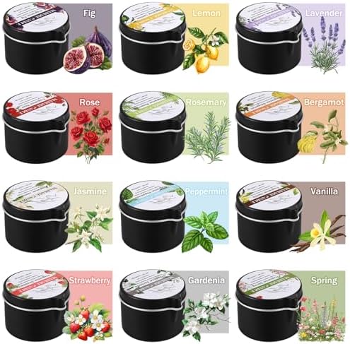 12pcs Massage Oil Candle,Moisturising Natural Soybeans Gift Sets - Image 5