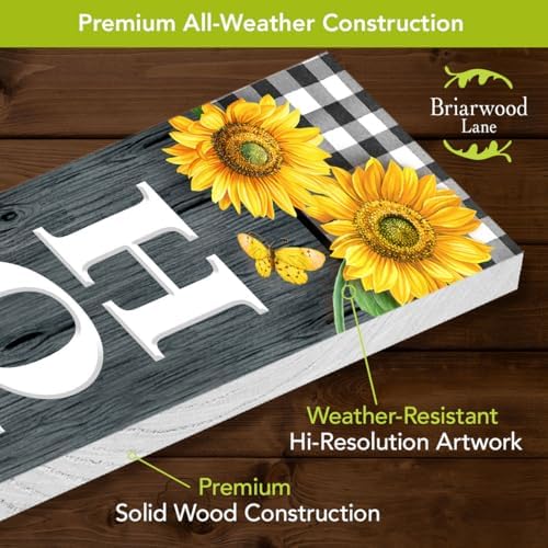 Briarwood Lane Spring Double Sided Reversible Pine Porch Leaner 47x9.5 Farmhouse Flowers For Spring Porch Leaner - Image 5