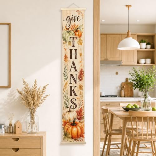 Thanksgiving Fall Porch Door Banner Wall Decorations 8x47 - Image 5