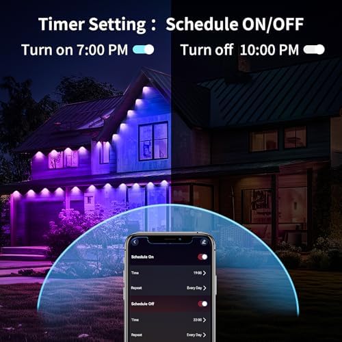 KSIPZE Permanent Outdoor Lights for House Waterproof IP67, Eaves LED Lights - Image 5