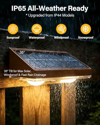 Solar Fence Lights Outdoor, 12 Pack Fence Lights Solar Powered - Image 5